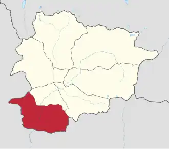 Kaart van Sant Julià de Lòria