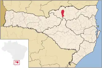 Kaart van Bela Vista do Toldo