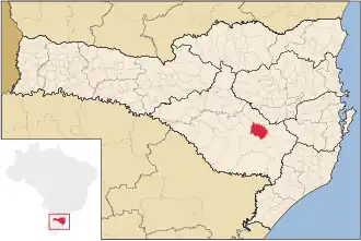 Kaart van Bocaina do Sul