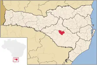 Kaart van Correia Pinto