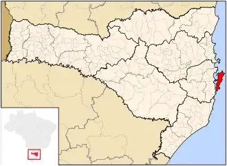 Kaart van Florianópolis