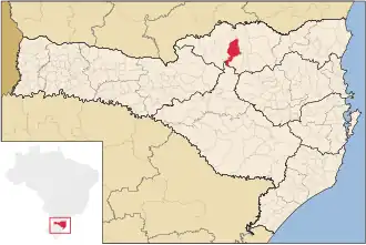 Kaart van Major Vieira