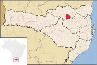 Kaart van Santa Terezinha