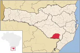 Kaart van São Joaquim