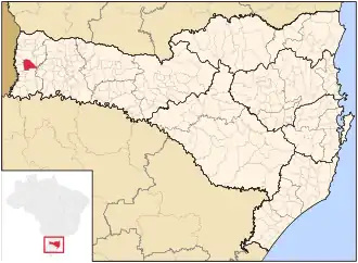 Kaart van São Miguel do Oeste