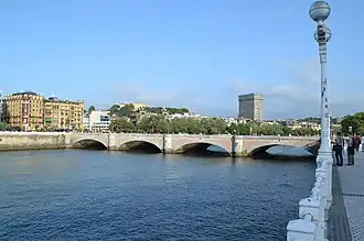 Puente de María Cristina gezien naar het zuiden