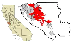 Locatie van San Jose