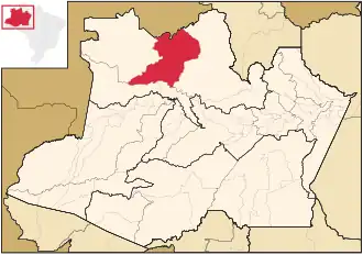 Kaart van Santa Isabel do Rio Negro