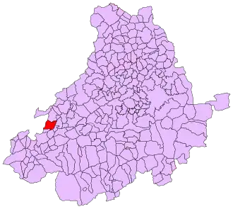 Kaart van Santa María del Berrocal