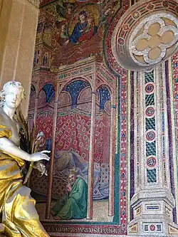 Maria verschijnt in de droom van Paus Liberius.