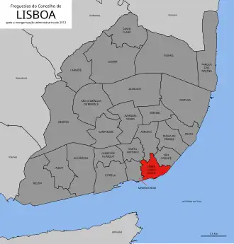 Kaart van Santa Maria Maior