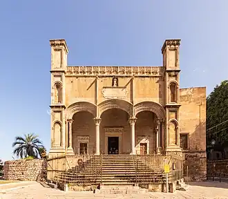 Loggia aan de westgevel
