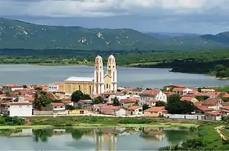 Katholieke kerk Santa Luzia in het centrum