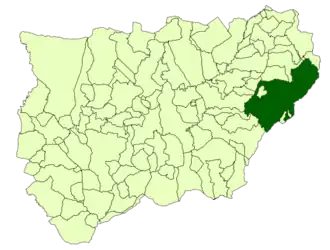 Kaart van Santiago-Pontones