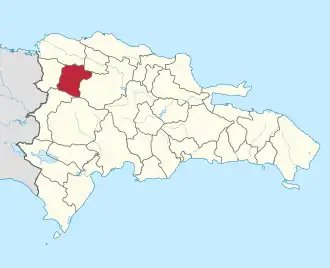 Kaart van Santiago Rodríguez