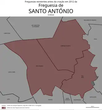 Kaart van Coração de Jesus