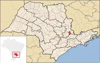 Kaart van Amparo Estância Hidromineral de Amparo