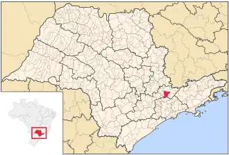 Kaart van Atibaia Estância Climática de Atibaia