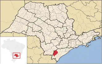 Kaart van Eldorado Estância Turística de Eldorado