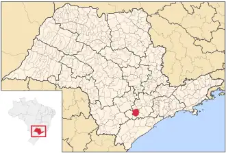 Kaart van Pilar do Sul