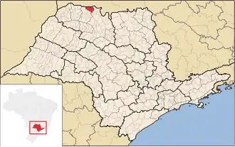 Kaart van Riolândia