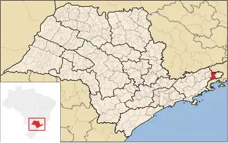 Kaart van São José do Barreiro Estância Turística de São José do Barreiro