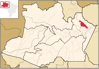 Kaart van São Sebastião do Uatumã