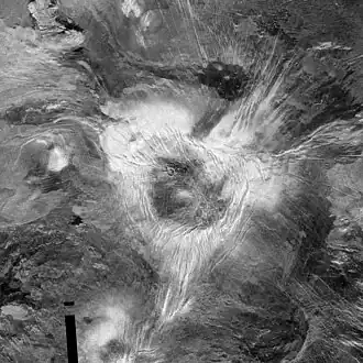 Radarbeeld van de ruimtesonde Magellan