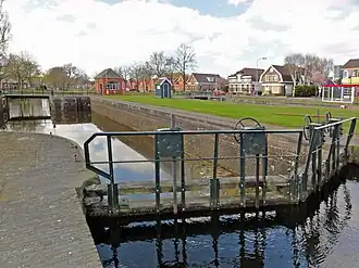Sluis Sapsverlaat in het kanaal