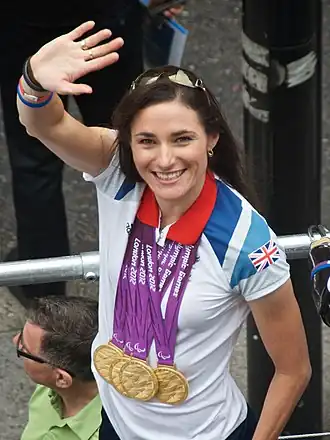 Sarah Storey na de Paralympische Zomerspelen 2012