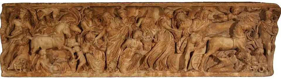 Sarcofaag met scènes van de ontvoering van Proserpina, Archeologisch Museum van Catalonië in Barcelona