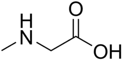 Structuurformule van sarcosine