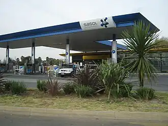 Tankstation van SASOL in Boksburg