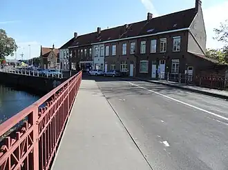 Het Sasplein van de Wulpenstraat naar de Buiten de Dampoort