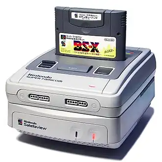 Satellaview met een Super Famicom