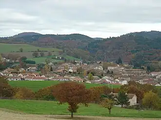 Uitzicht op Sauxillanges