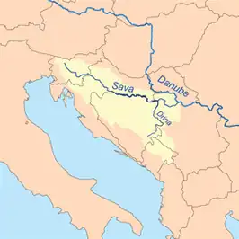 De Drina voedt de Sava, die vervolgens de Donau voedt