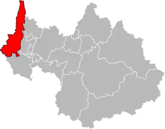 Locatie van het kanton