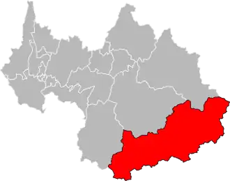 Locatie van het kanton