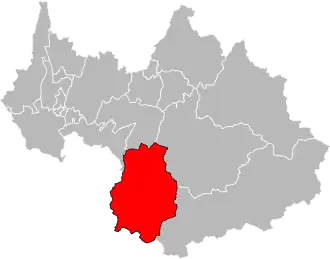 Locatie van het kanton