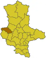 Ligging van Landkreis Halberstadt in Saksen-Anhalt