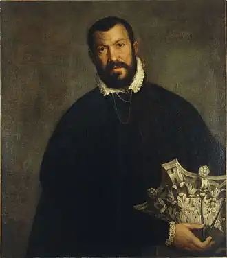 Scamozzi geschilderd door Paolo Veronese