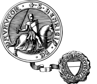 Het zegel van Hendrik II van Avaugour.