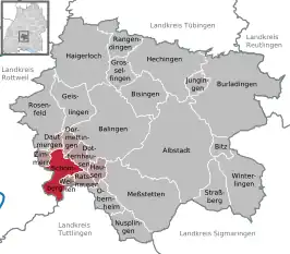 Kaart van Schömberg