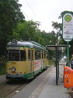 Tram 88 aan Bahnhof Friedrichshagen