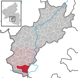 Kaart van Schönenberg-Kübelberg