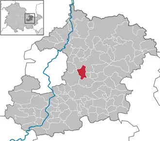 Kaart van Schöngleina