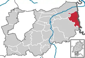 Kaart van Schaafheim