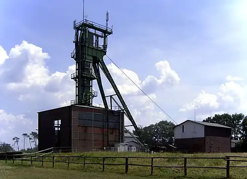 Ventilatieschacht (Schacht Weser) van de kalimijn van Bokeloh