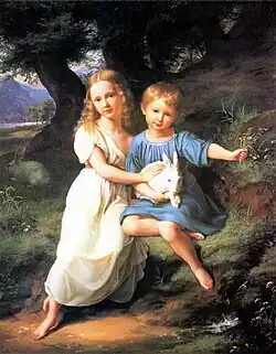 Die Kinder des Künstlers - Sophie en Johann Gottfried Rudolf von Schadow